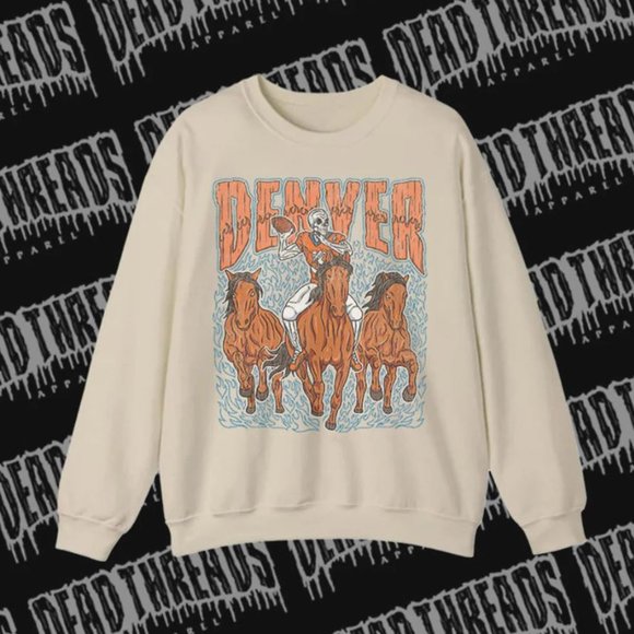 DENVER BRONCOS Sweatshirts, DENVER BRONCOS Football Shirts Tee - Picture 2 of 2